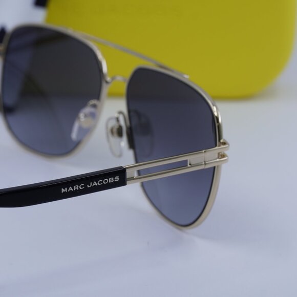 Marc Jacobs MARC 633/S 0RHL 9O Aviator Sunglasses - Gold/Black/Grey - Picture 11 of 11